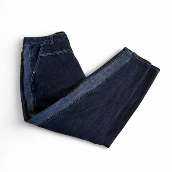 Vintage ‘90s Denim - Mass Confusion - Black High-Waisted Relaxed Fit Men's Jeans - Picture 6 of 8